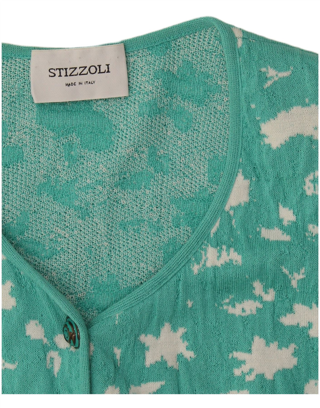 Sweter damski STIZZOLI z abstrakcyjnym wzorem UK 16, duży zielony