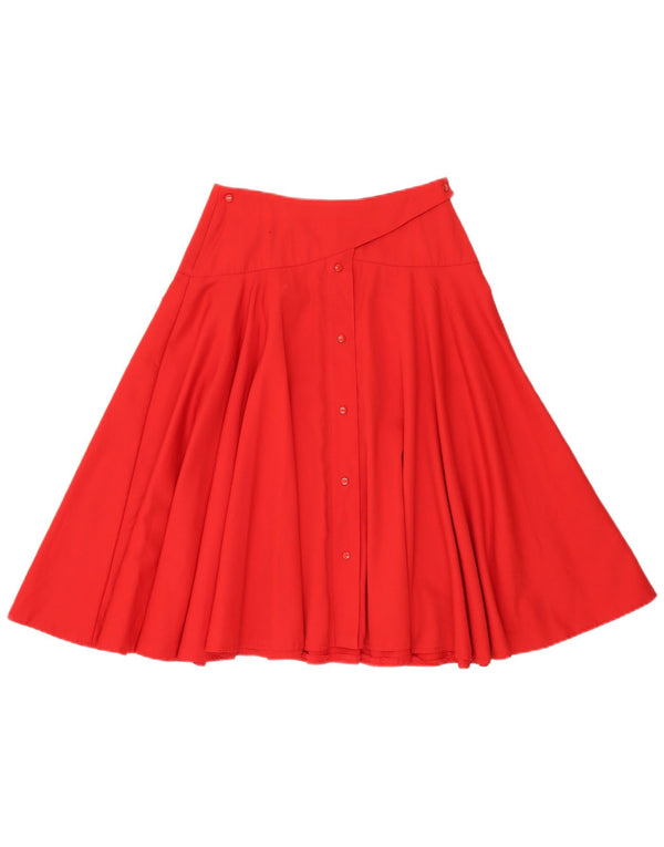 Incom damska spódnica w kształcie litery A EU 40 Medium W28 czerwona dziewicza wełna