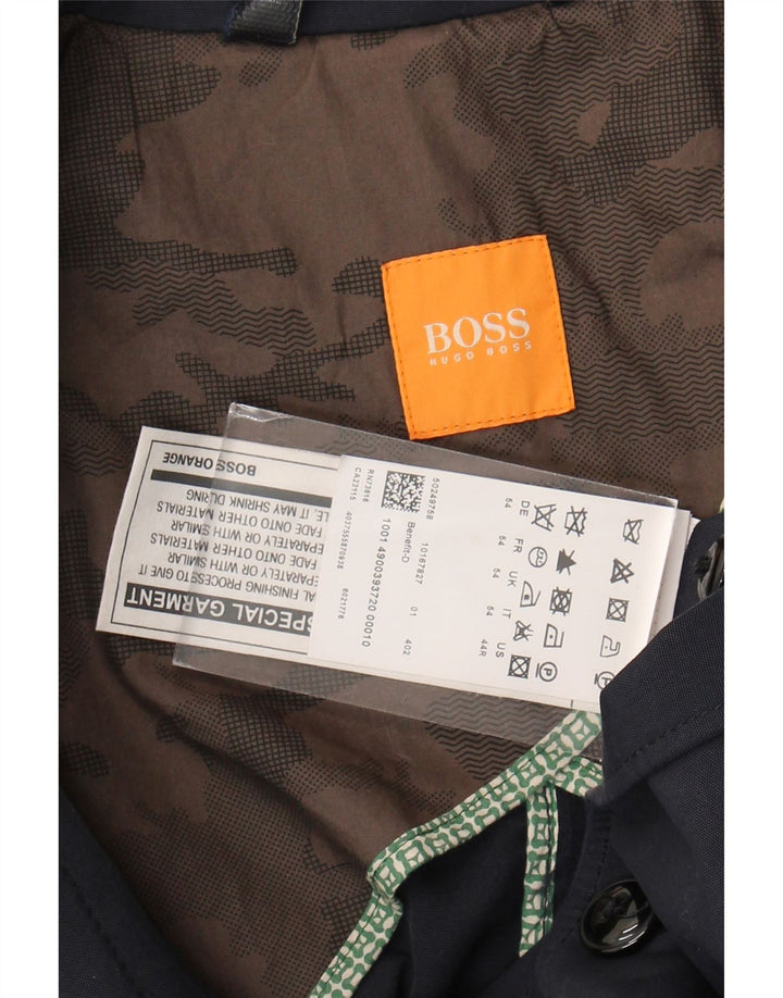 Męska marynarka zapinana na 2 guziki Hugo Boss EU 54 2XL Granatowa, bawełniana