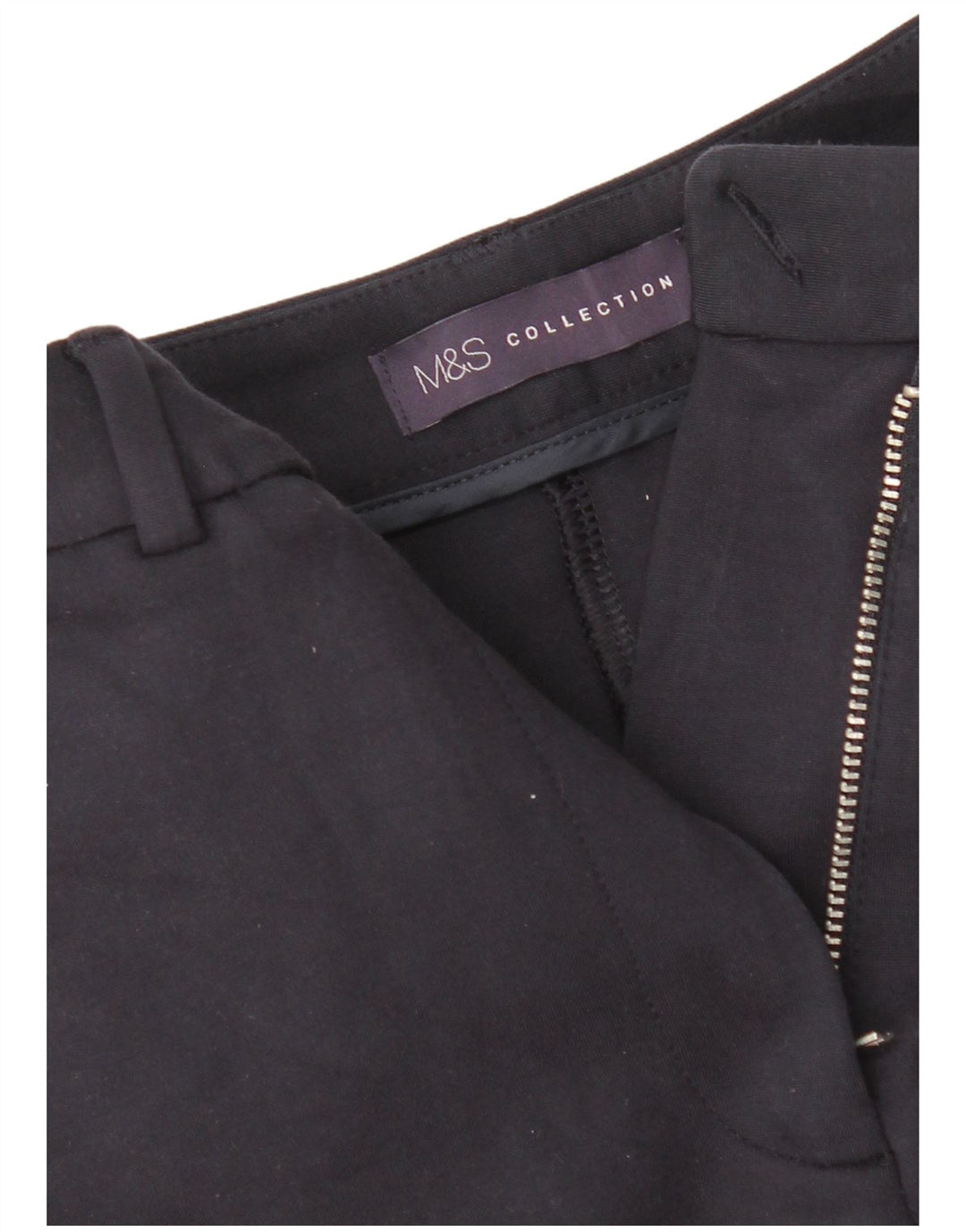 Damskie spodnie garniturowe Marks & Spencer W26 L26 Granatowe