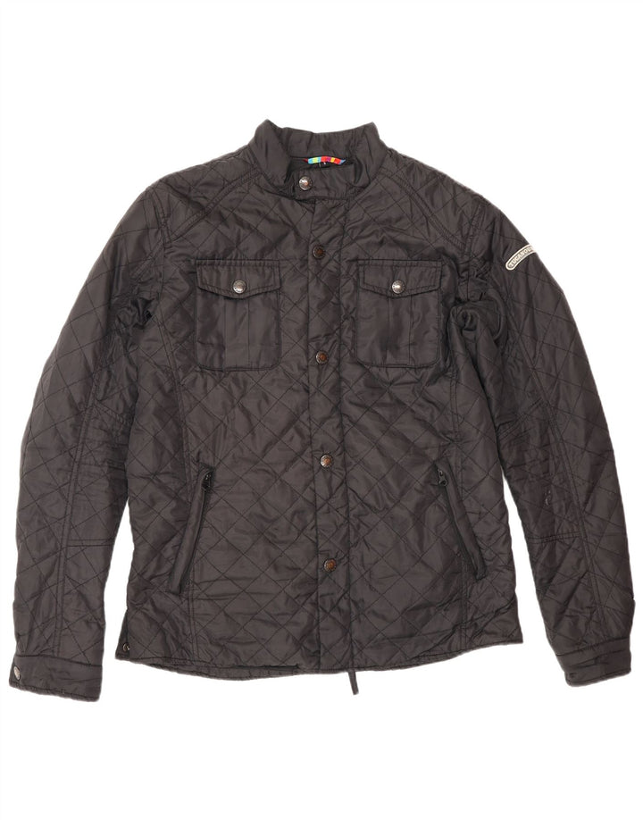 Męska pikowana kurtka Tucano Urbano UK 36, mała czarna, poliester