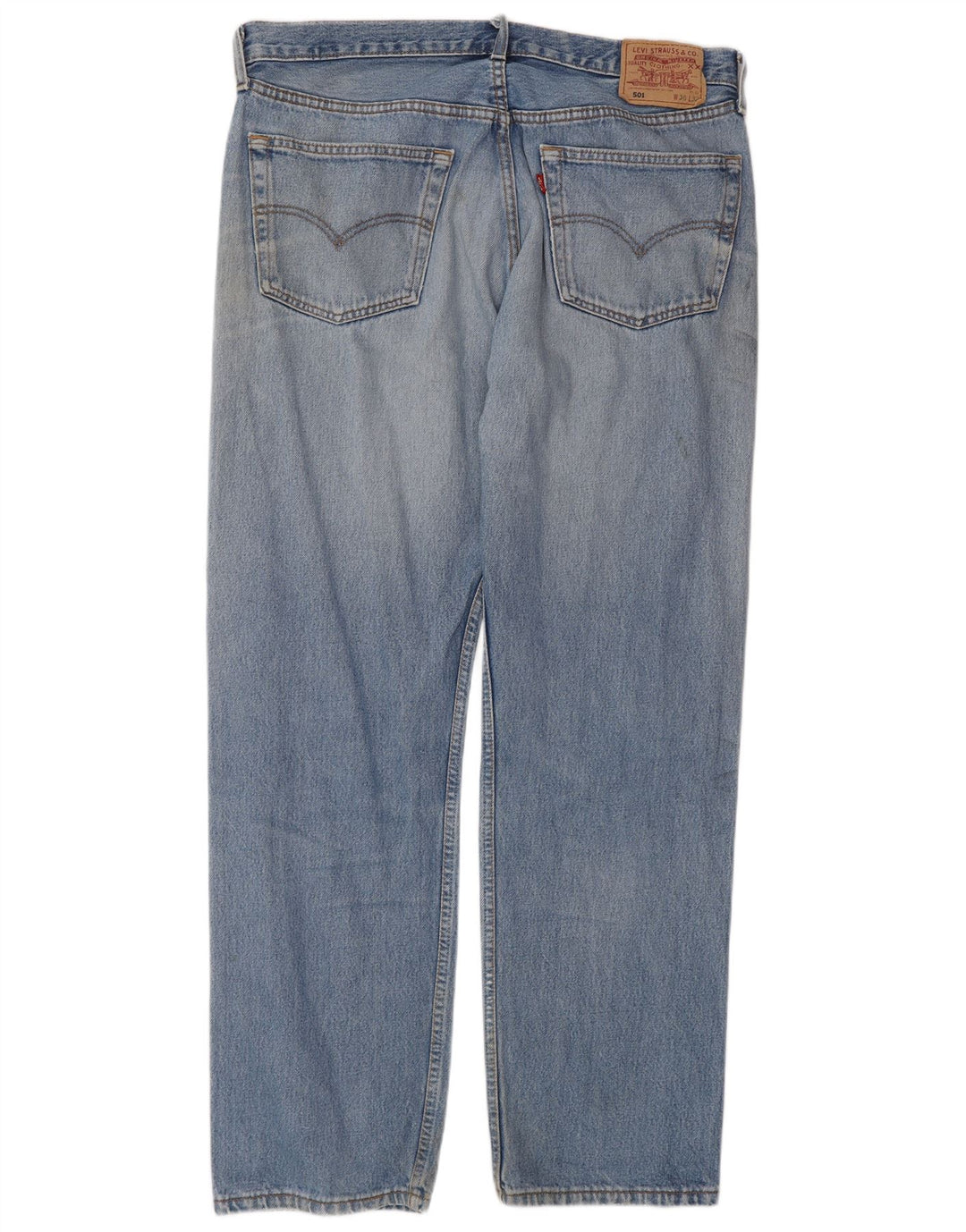 Męskie proste dżinsy Levi's W38 L32 Niebieskie bawełniane