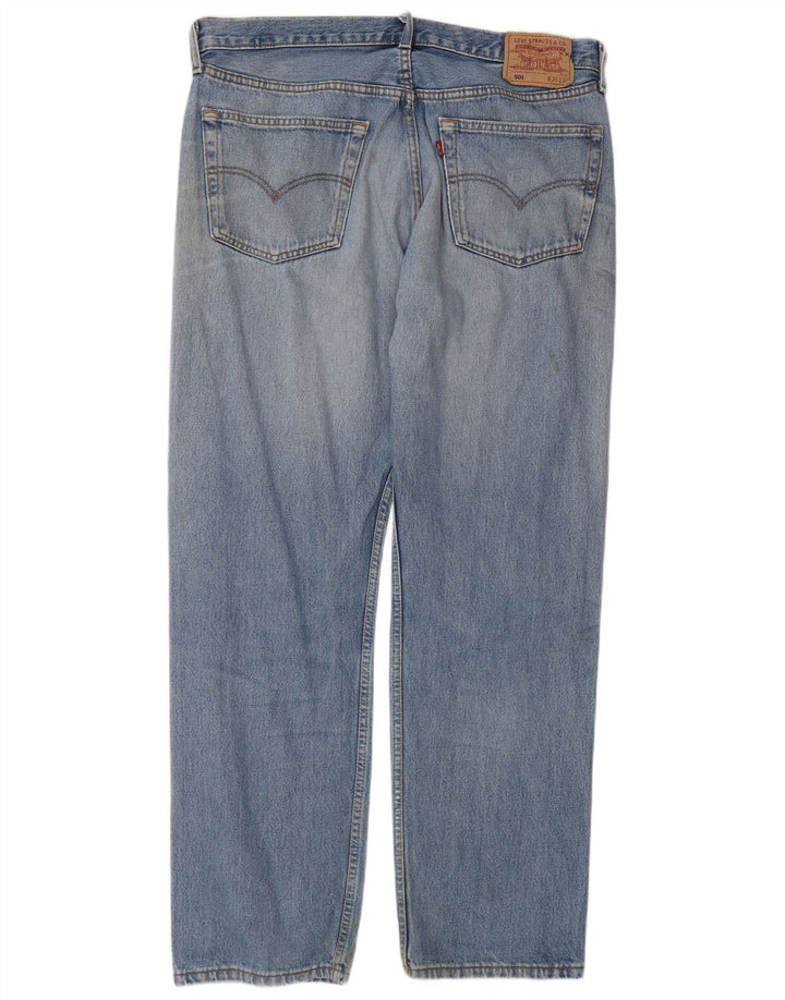 Męskie proste dżinsy Levi's W38 L32 Niebieskie bawełniane