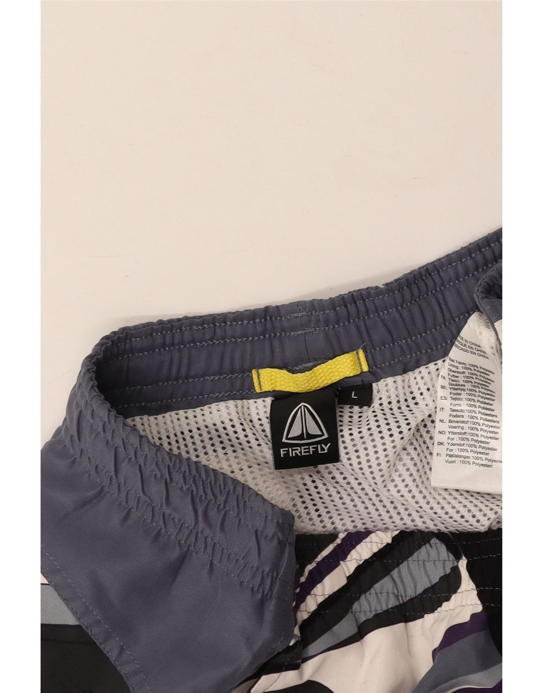 Męskie spodenki kąpielowe FIREFLY, duży, wielokolorowy, geometryczny poliester