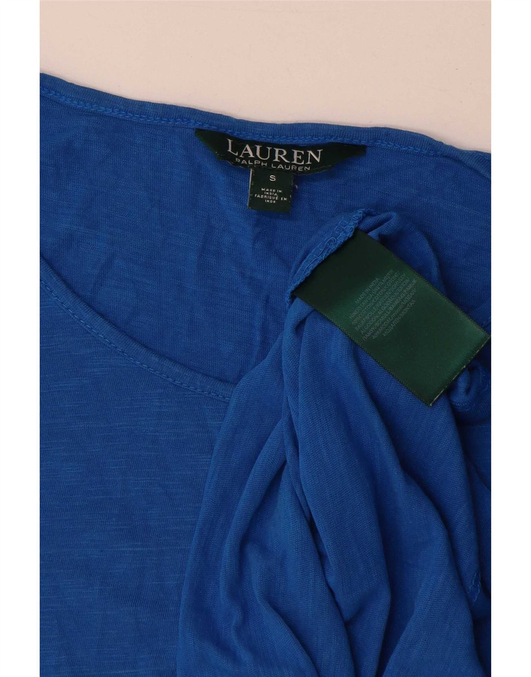 Damska kamizelka Ralph Lauren Top UK 10 Small Blue Cotton