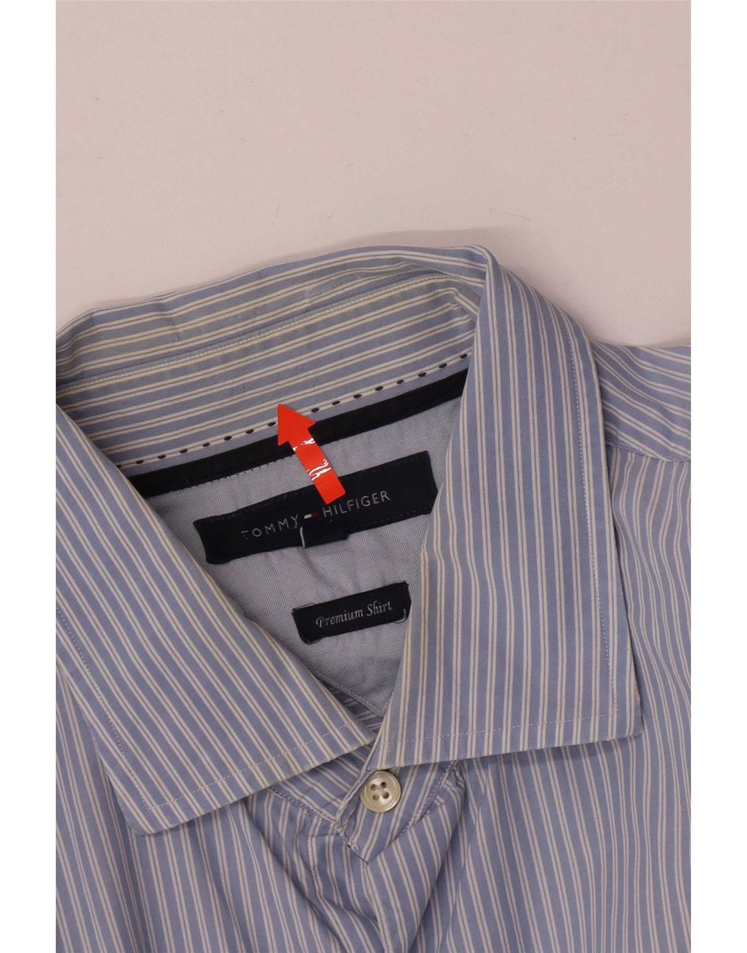 Męska koszula o regularnym kroju Tommy Hilfiger XL, bawełniana w niebieskie paski
