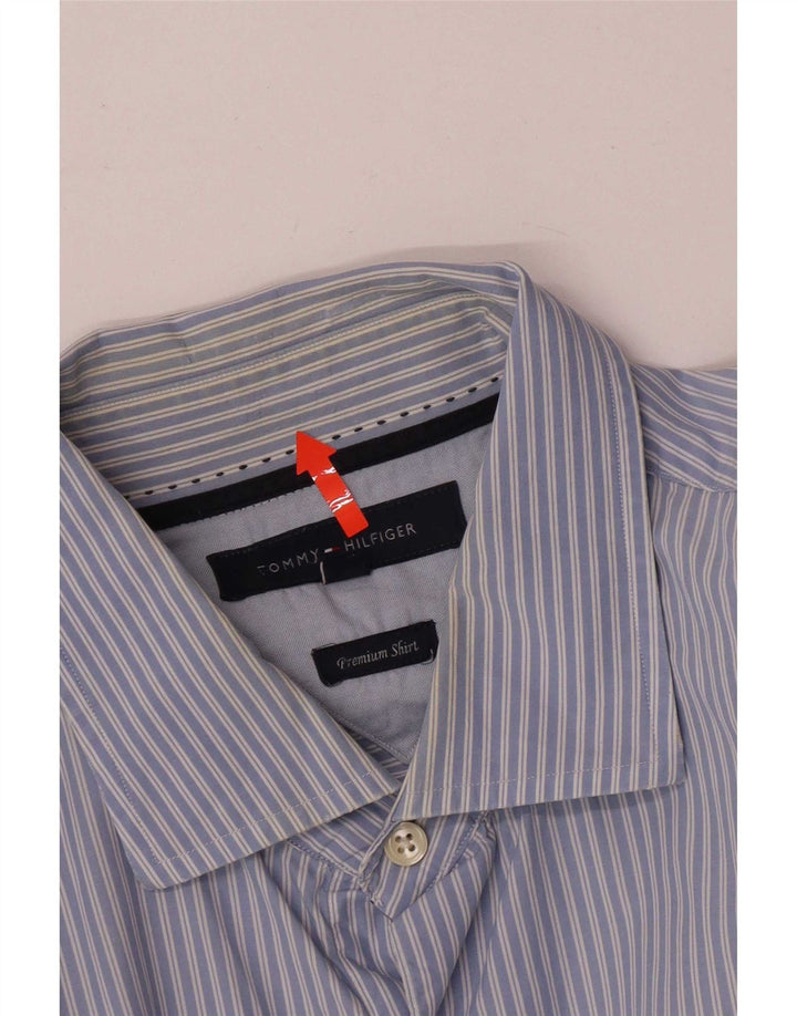 Męska koszula o regularnym kroju Tommy Hilfiger XL, bawełniana w niebieskie paski