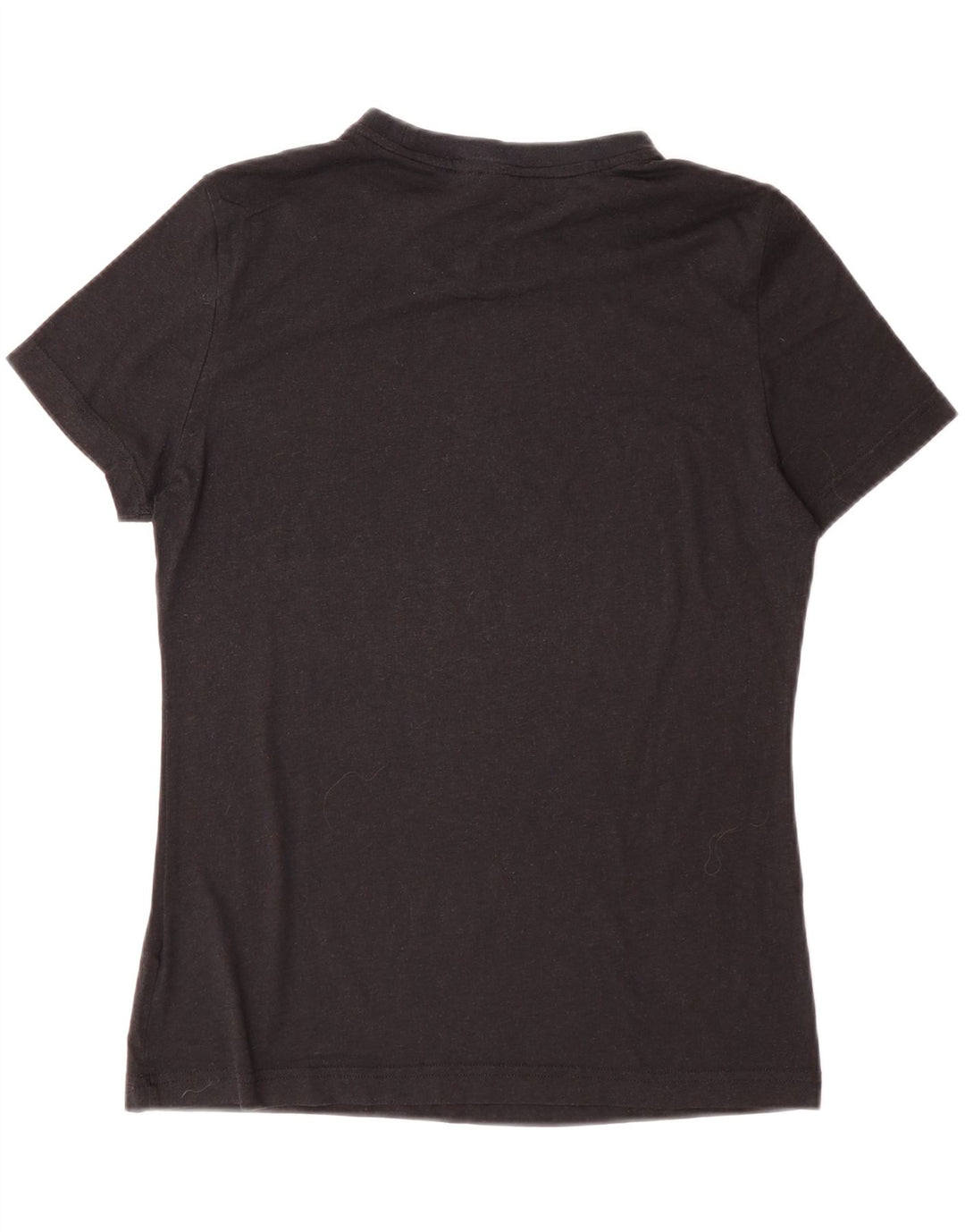 ADIDAS Womens Graphic T-Shirt Top UK 12/14 Medium Black Polyester Vintage Adidas and Second-Hand Adidas from Messina Hembry 