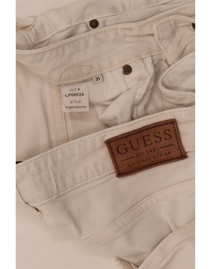 Guess Damskie Obcisłe Dżinsy W31 L31 Białe