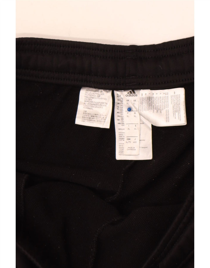 Męskie spodnie dresowe Adidas XL, czarne, poliestrowe