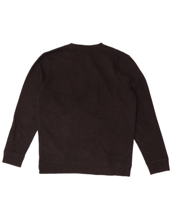 Męska bluza z grafiką Hugo Boss, duża, czarna, bawełniana