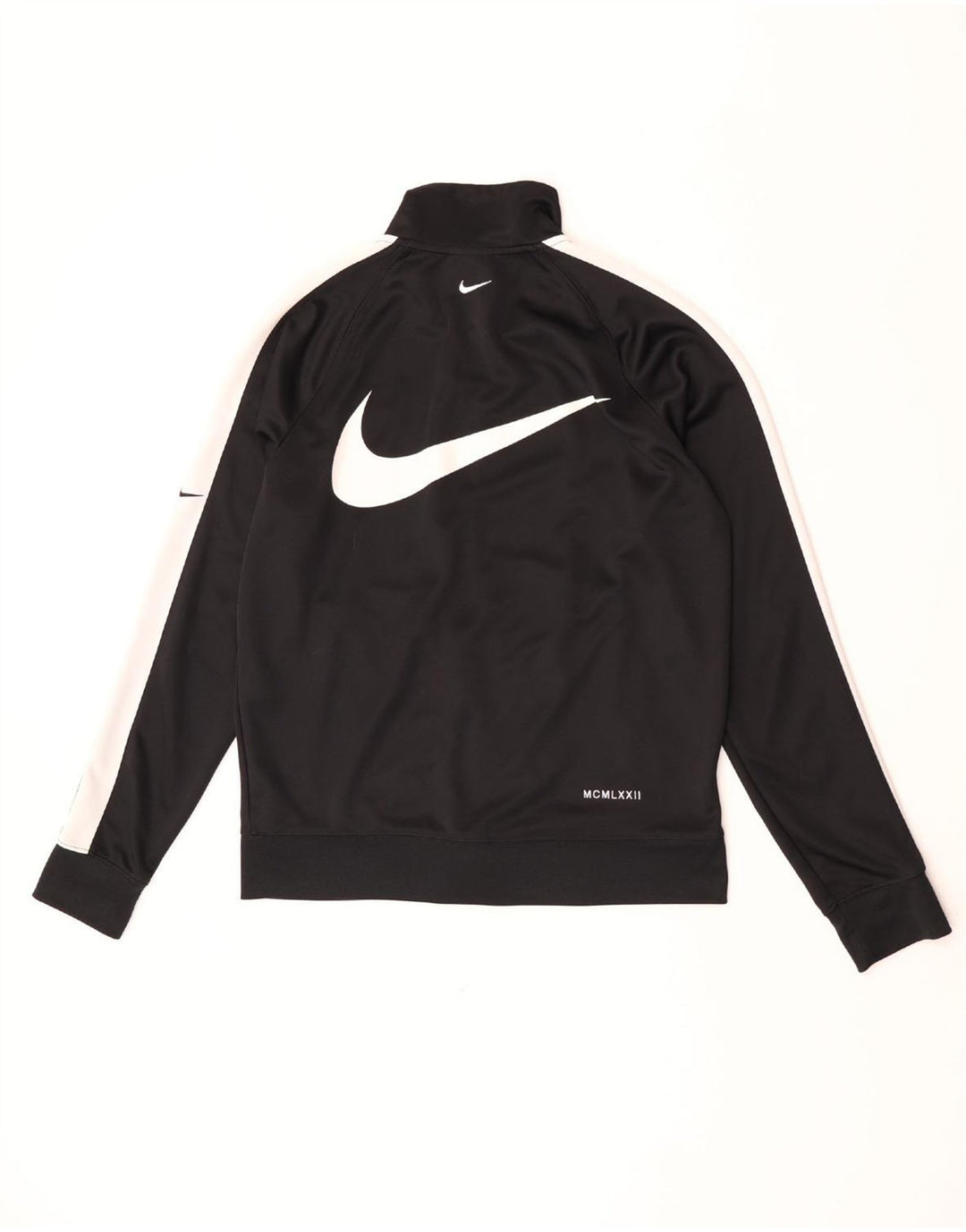 Męska bluza dresowa Nike Swoosh Graphic, średnia czarna, z blokami kolorów