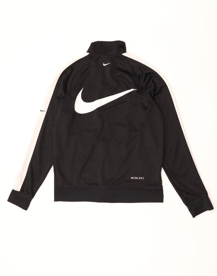 Męska bluza dresowa Nike Swoosh Graphic, średnia czarna, z blokami kolorów