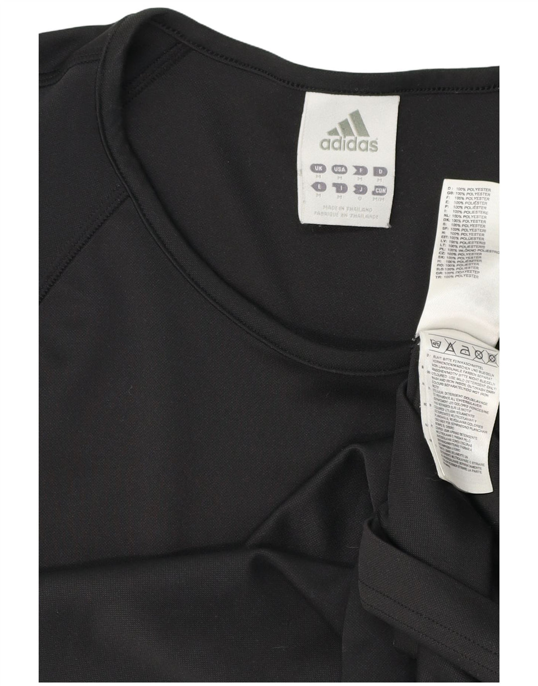 Męska koszulka z grafiką Adidas Top, średni czarny poliester