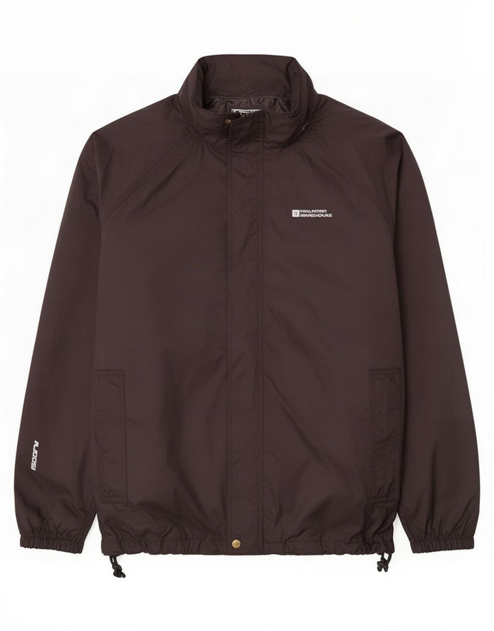 Męska kurtka przeciwdeszczowa Mountain Warehouse UK 38, średni czarny nylon