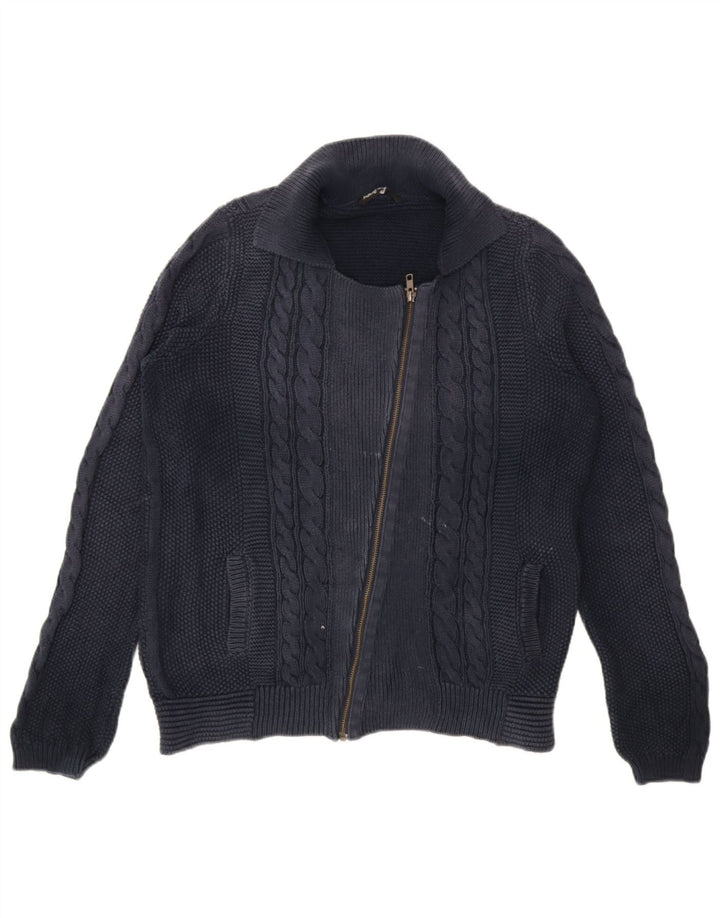 Marks & Spencer Damski sweter z autografem, UK 14, duży, granatowy