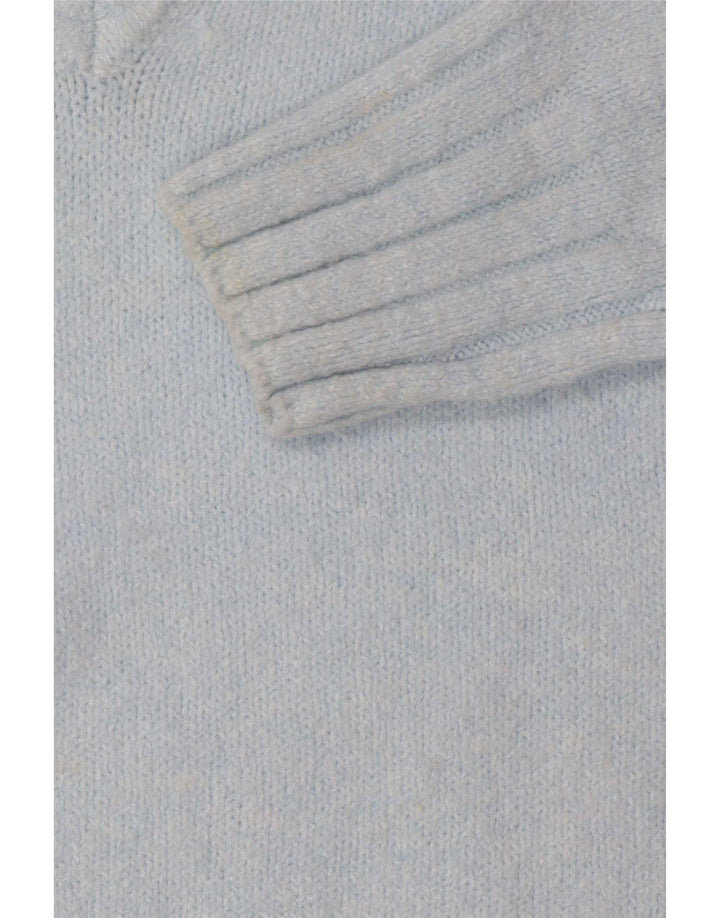 Marks & Spencer Damski sweter oversize z dekoltem w kształcie litery V, UK 6 XS, niebieski