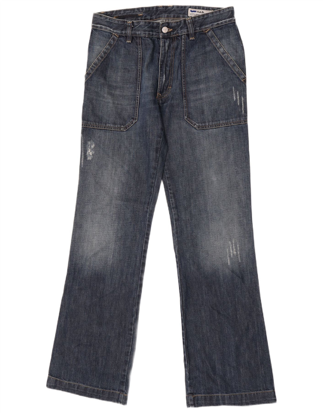 Męskie dżinsy Bootcut GAS W32 L34 Niebieskie