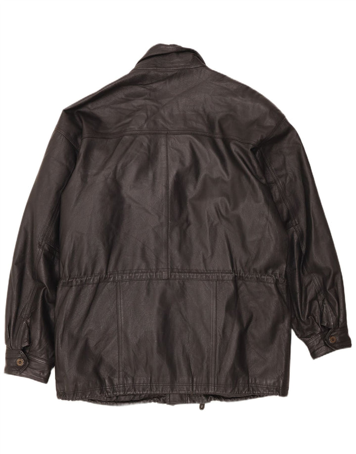 Vintage męska skórzana kurtka UK 42 XL czarna
