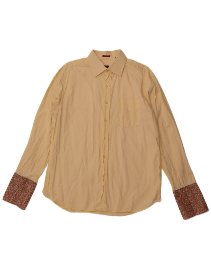 Koszula męska PAUL SMITH Rozmiar 17 1/2 44 XL Żółta, bawełniana