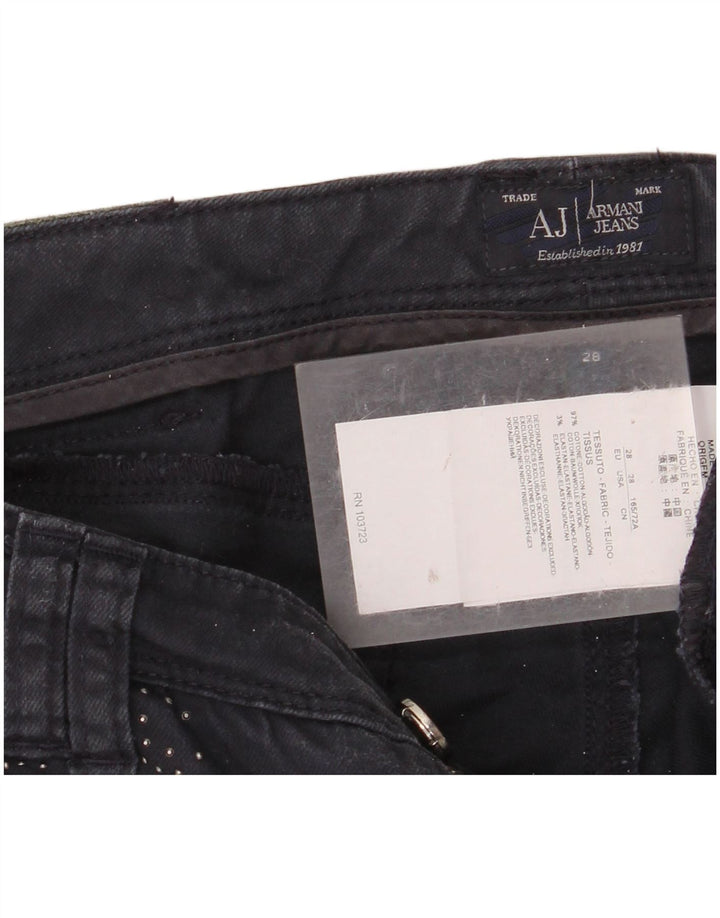 Dżinsy damskie ARMANI Skinny W28 L30 Granatowe, bawełniane