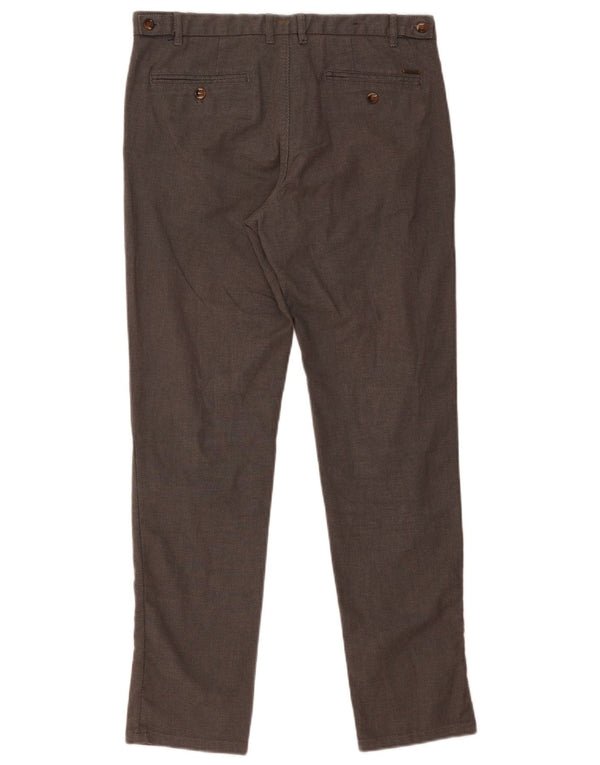 Męskie spodnie garniturowe ZARA EU 42 Large W32 L31 Szara bawełna