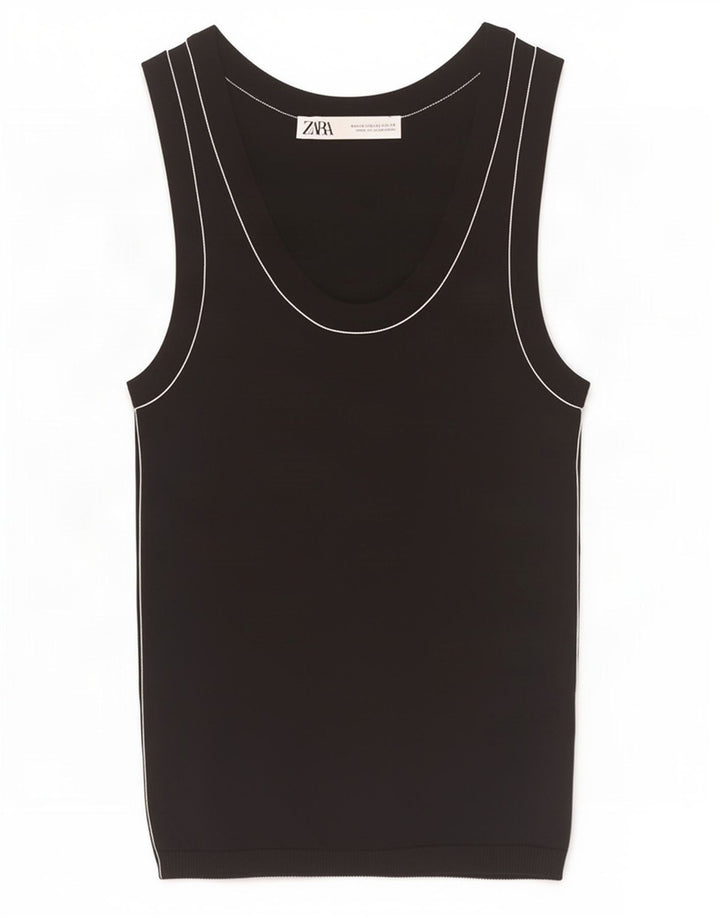 Top damski z kamizelką Zara UK 4 XS czarny