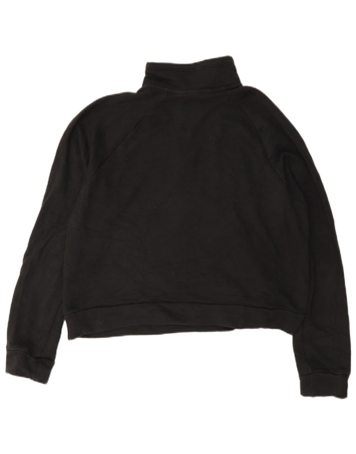 Damska bluza Puma Crop Graphic z zamkiem błyskawicznym UK 14, średnia czarna