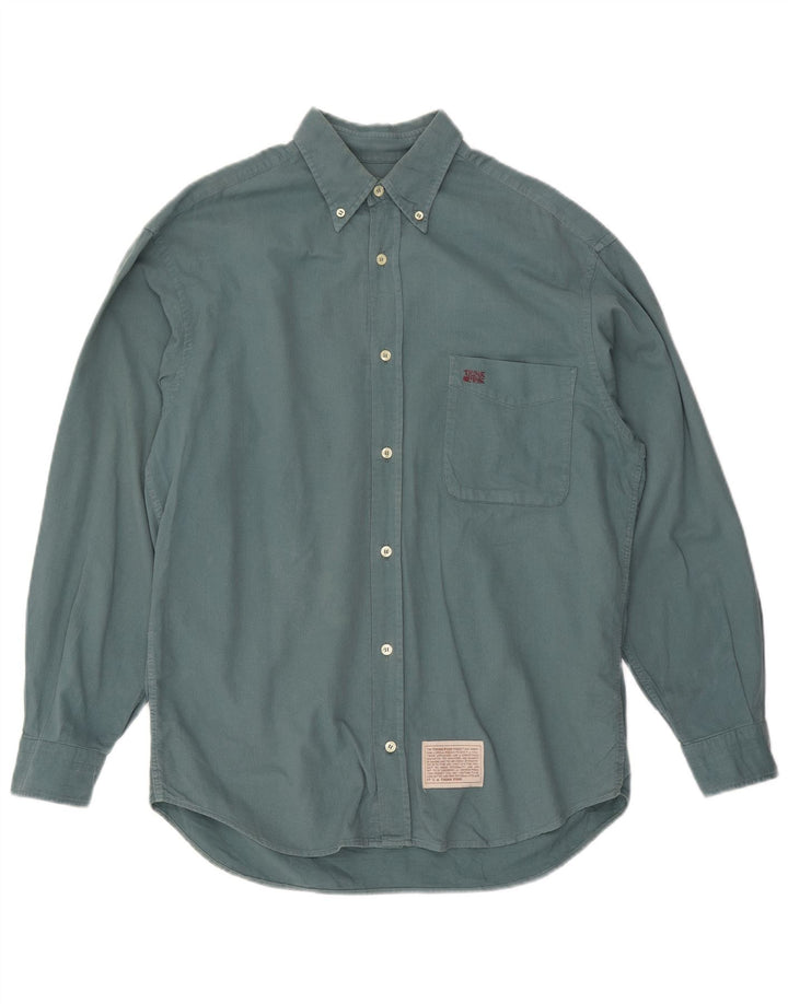 Koszula męska THINK PINK, rozmiar 39 15 1/2, średnia, zielona bawełna