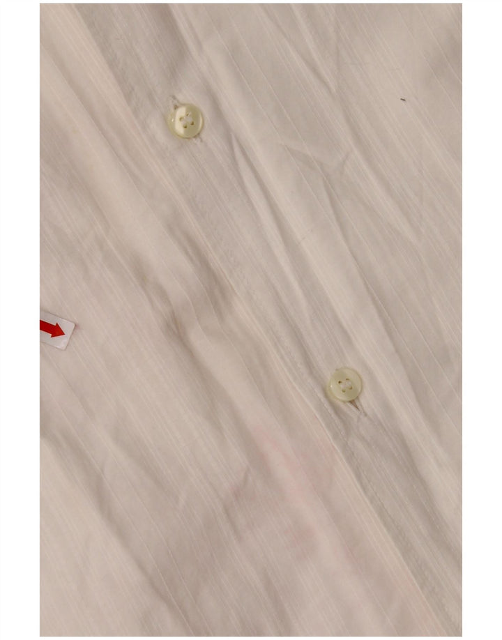 ARMANI JEANS Koszula męska, bawełniana, średnia w kolorze złamanej bieli