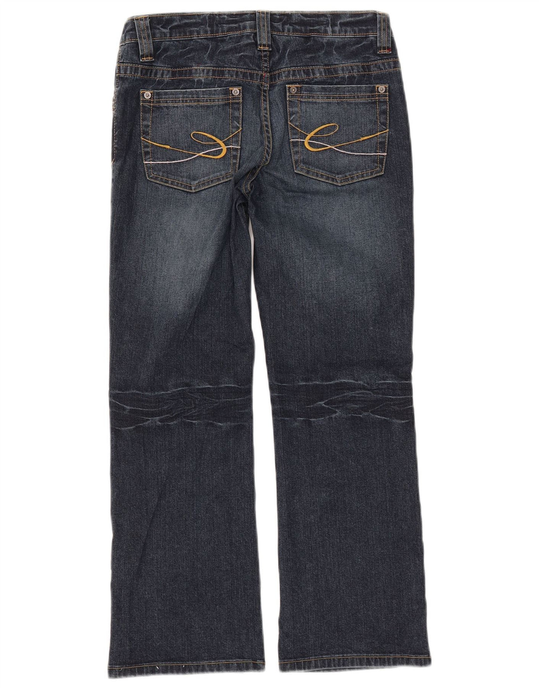 Damskie jeansy typu bootcut ESPRIT UK 12 Medium W28 L27 Granatowa bawełna