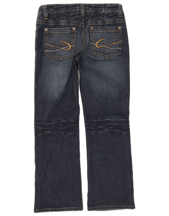 Damskie jeansy typu bootcut ESPRIT UK 12 Medium W28 L27 Granatowa bawełna