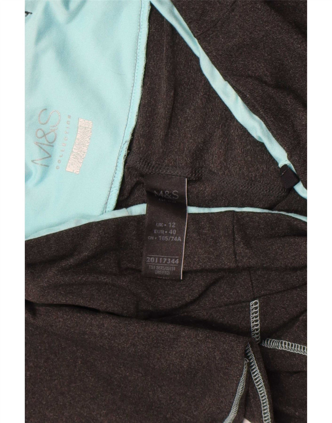 Legginsy damskie Marks & Spencer UK 12, poliester w kolorze średnioszarym