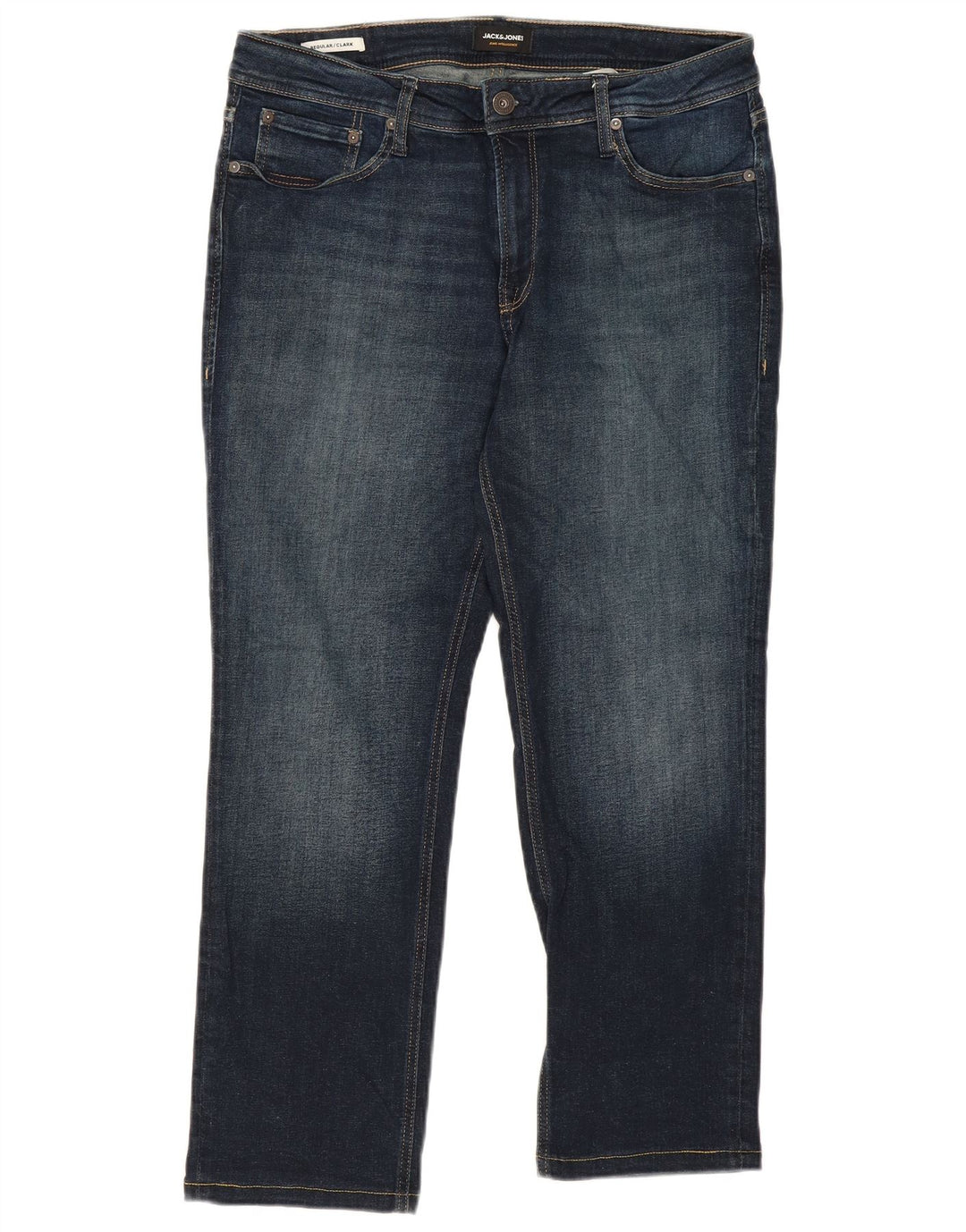 Męskie jeansy JACK & JONES Clark o regularnym kroju W34 L27 Niebieskie, bawełniane