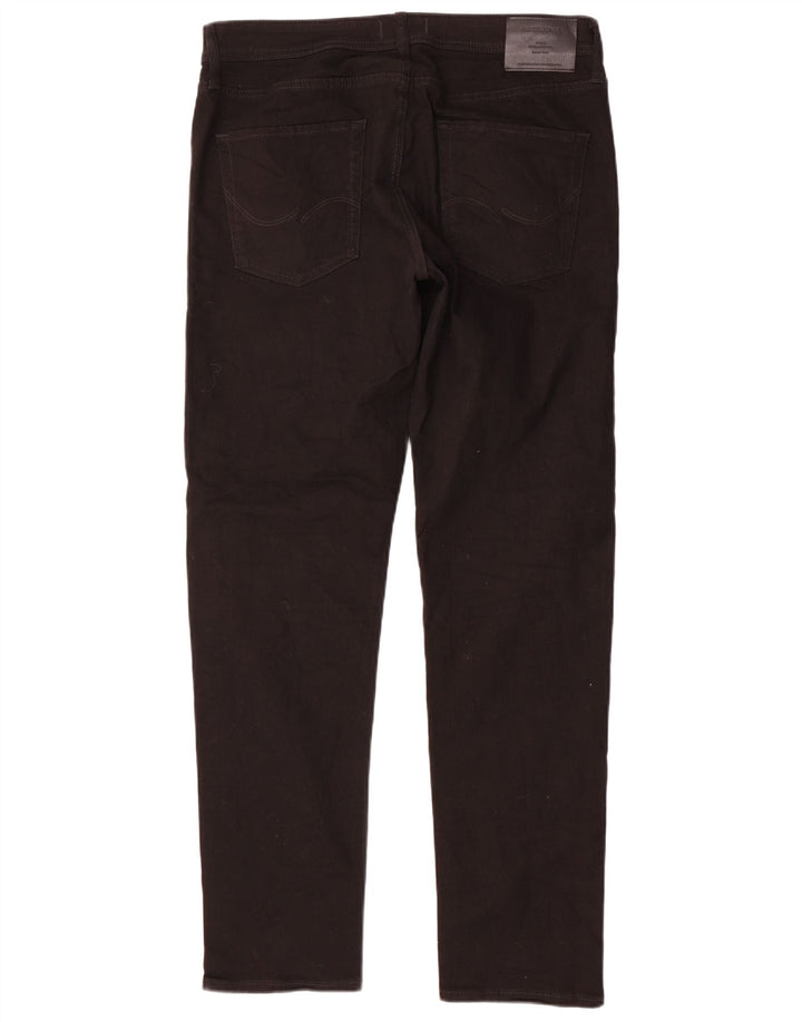 Męskie jeansy typu slim Jack & Jones W34 L34, czarne, bawełniane