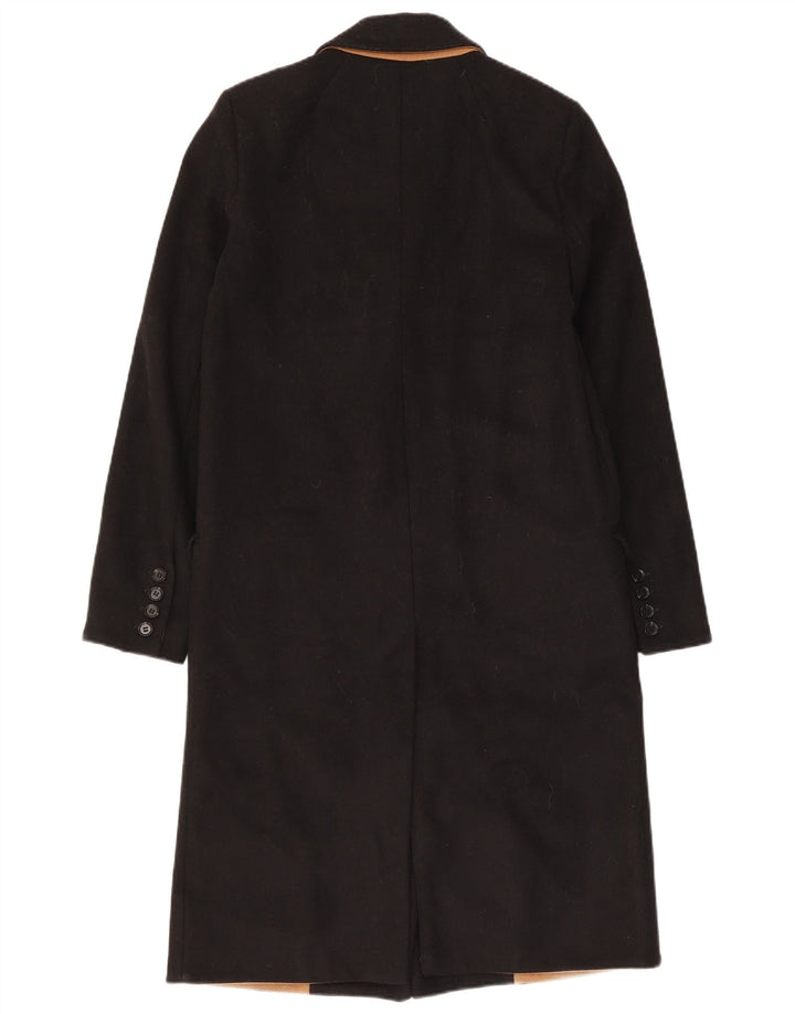 Topshop Płaszcz damski UK 8, mały, czarny, wełniany