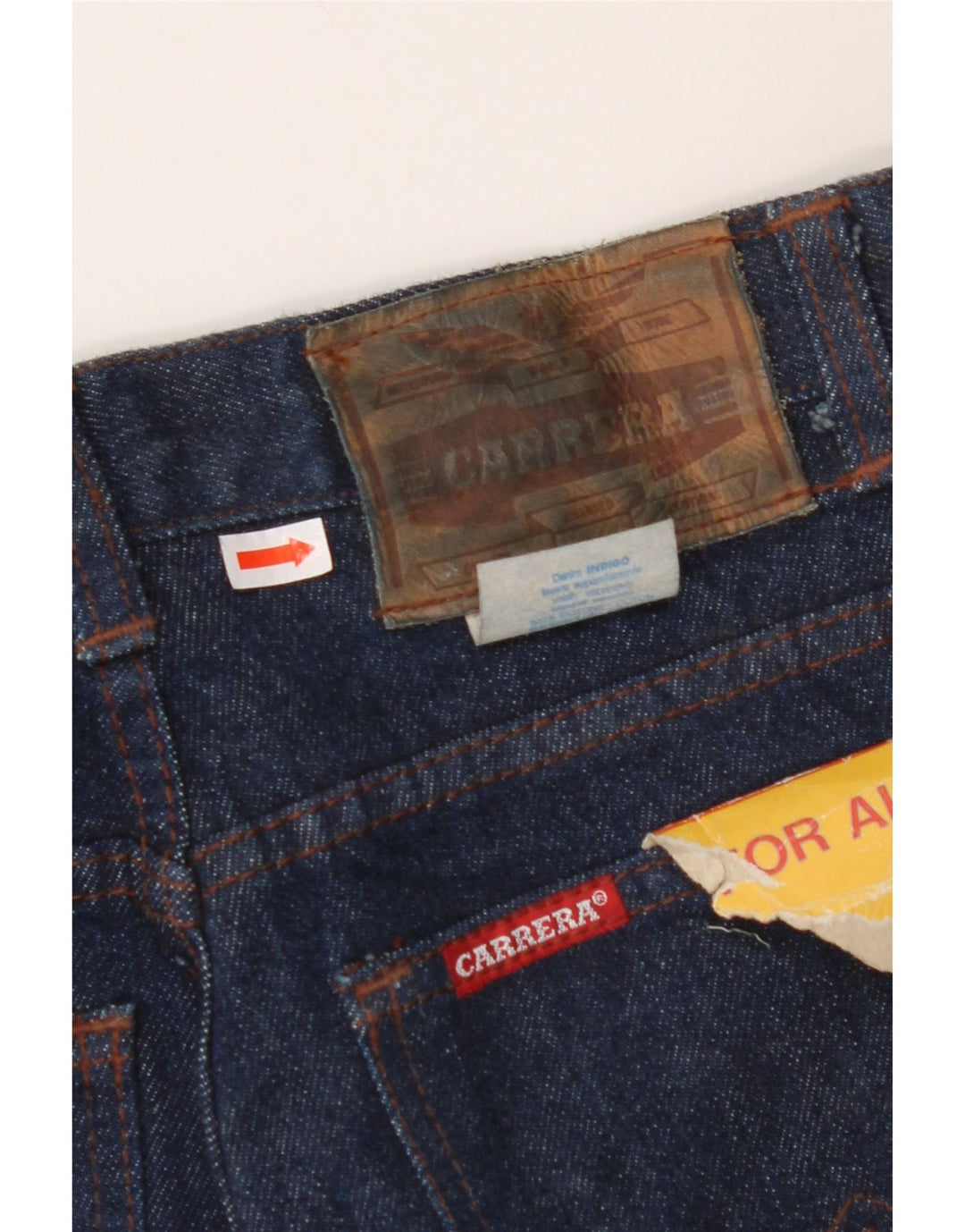 Damskie proste dżinsy CARRERA W26 L35 Granatowa bawełna