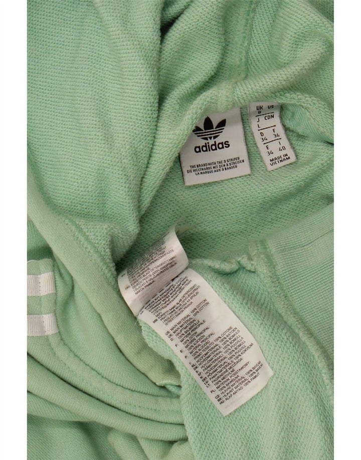 Damski sweter oversize z kapturem ADIDAS, UK 8, mały, zielony, bawełniany
