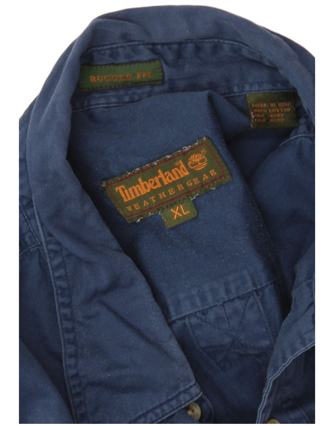 Koszula męska Timberland Rugged Fit XL, granatowa, bawełniana