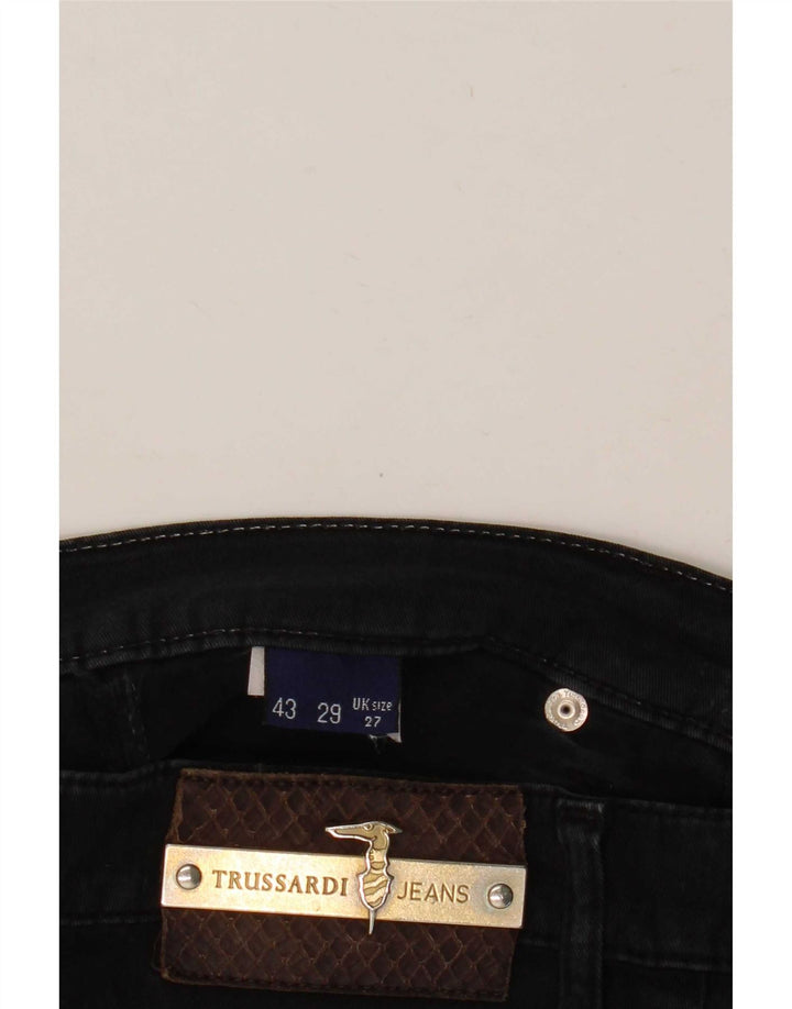 Damskie proste dżinsy Trussardi W27 L28 czarne
