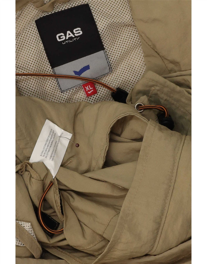 Męska kurtka przeciwdeszczowa Gas UK 42 XL Khaki, poliester