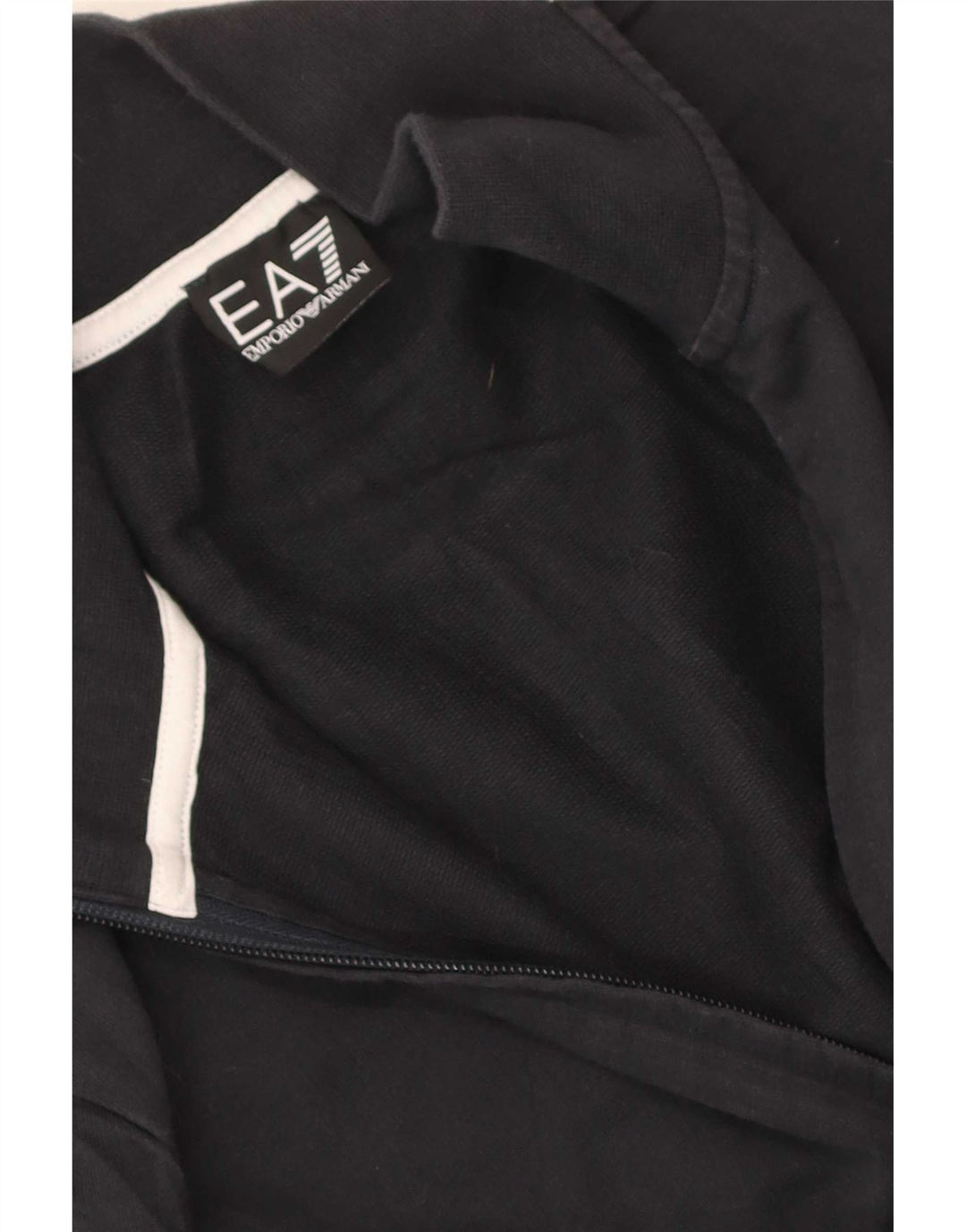 Męska kurtka dresowa Emporio Armani z grafiką, mała czarna