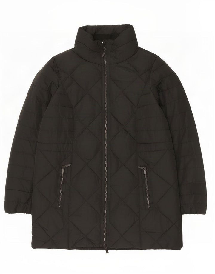 Marks & Spencer Damski płaszcz ocieplany UK 18 XL, czarny poliester