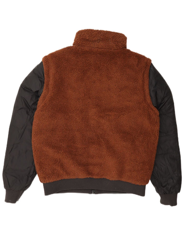 Dwustronna wyściełana kurtka męska Calvin Klein UK 36 Small Brown Colorblock