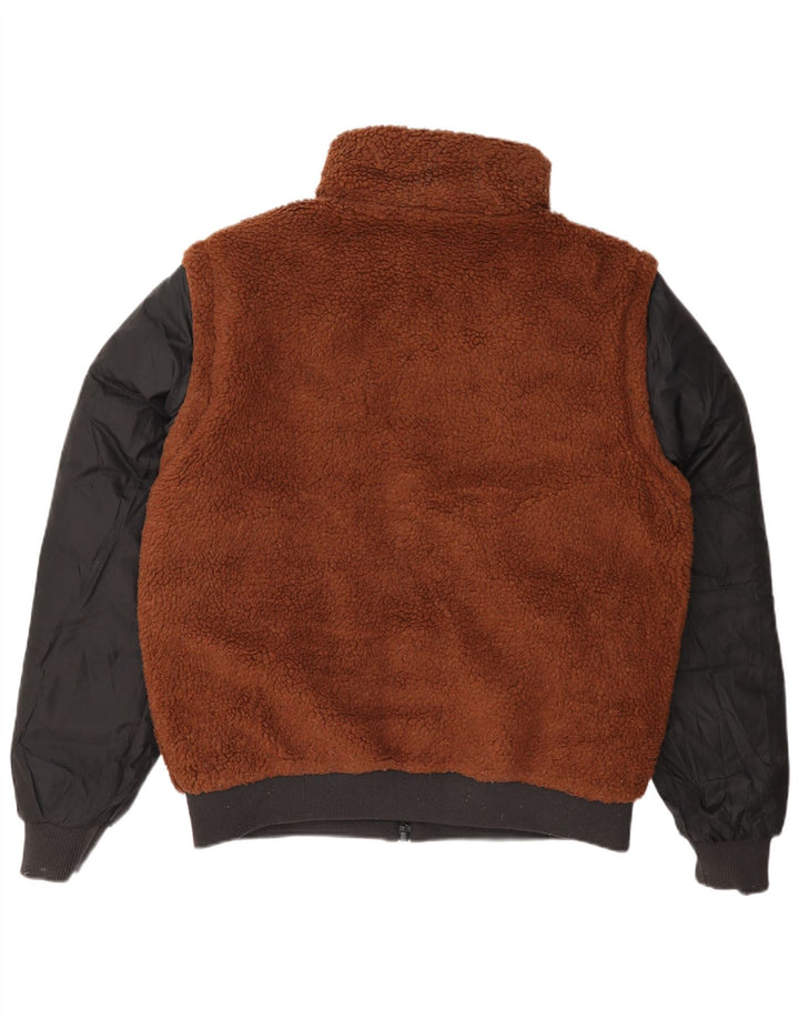 Dwustronna wyściełana kurtka męska Calvin Klein UK 36 Small Brown Colorblock