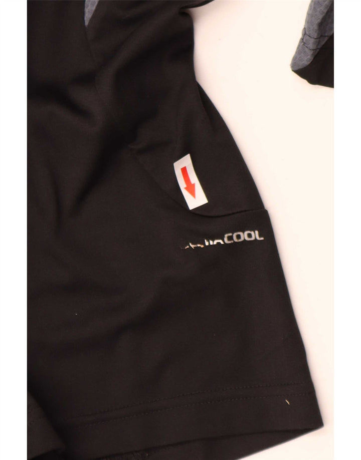 Adidas Męska koszulka Top Medium Black Colorblock Poliester Sports