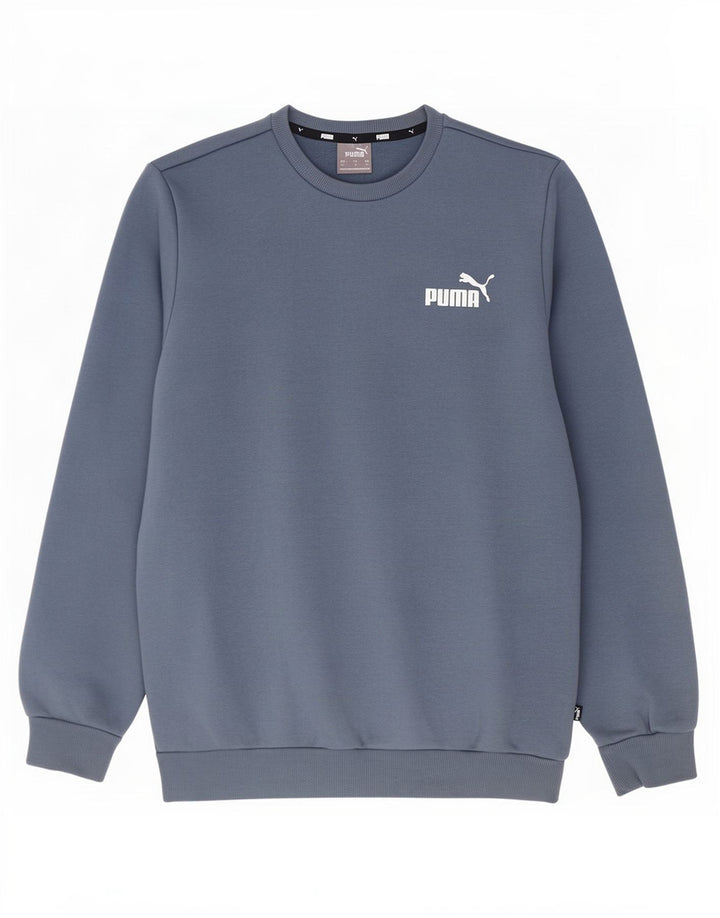 Męska bluza Puma Sweter, mała, niebieska, bawełniana