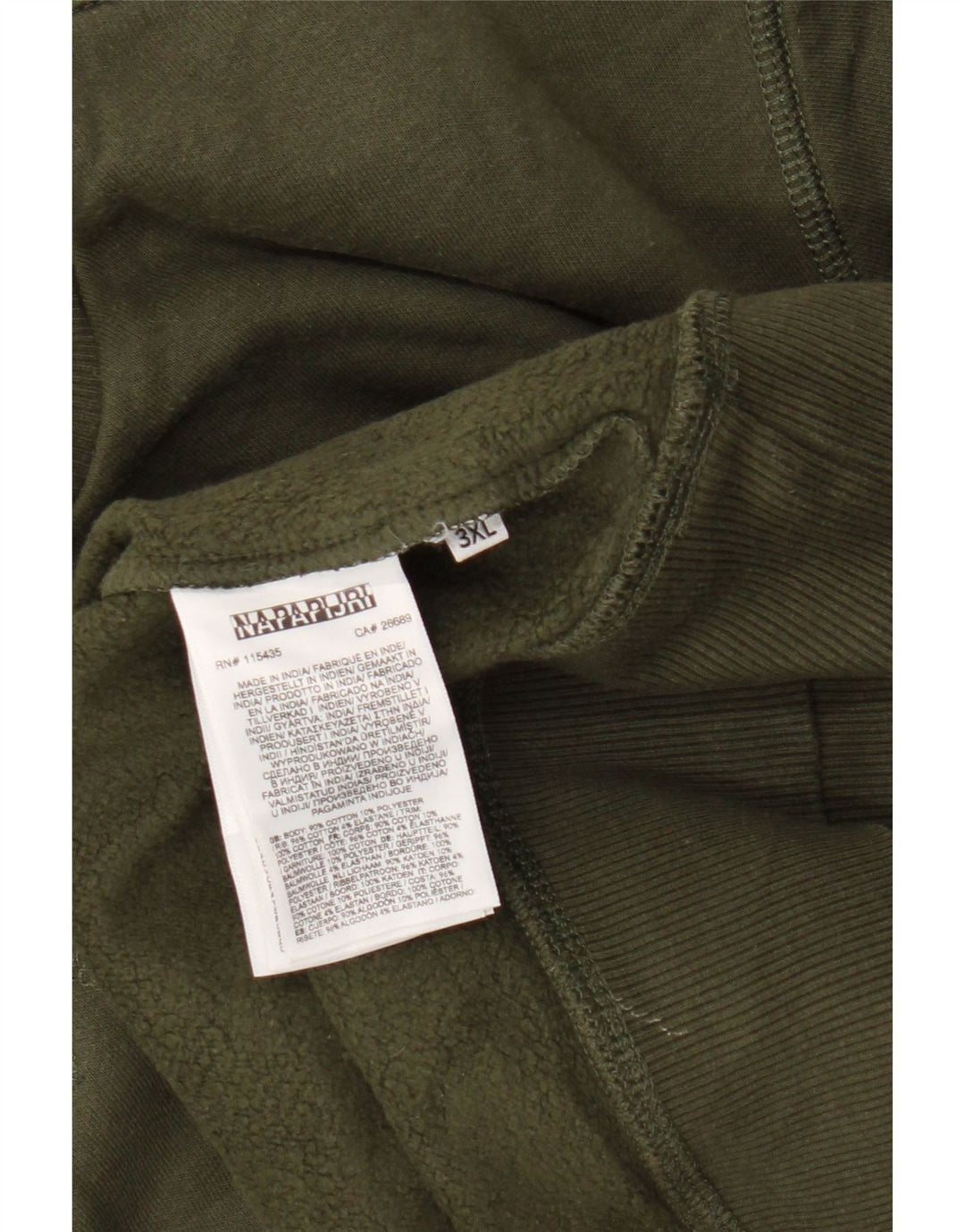 Męska bluza dresowa Napapijri 3XL, bawełniana w kolorze khaki