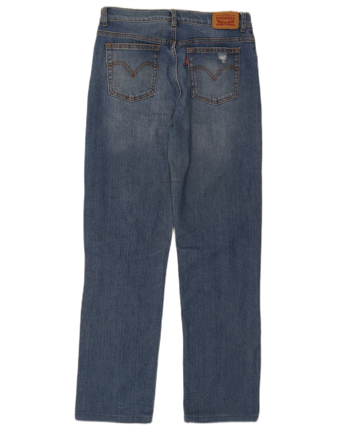 Damskie jeansy Levi's Low Pro Distressed Straight W28 L28 Niebieskie