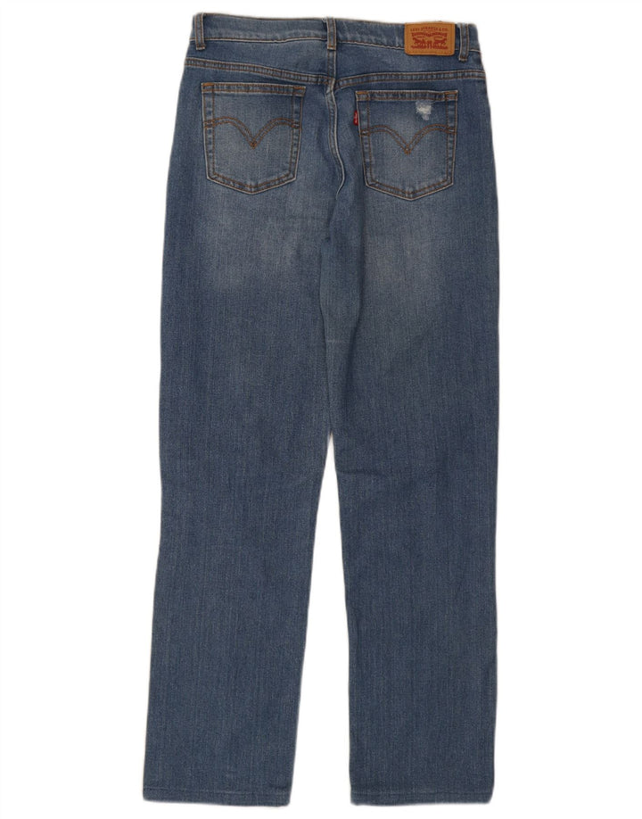 Damskie jeansy Levi's Low Pro Distressed Straight W28 L28 Niebieskie